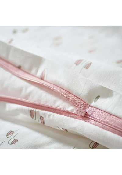 Ikea Guldvavare Tek Kişilik Nevresim Takımı 110 X 130 Cm Beyaz - Açık Pembe Açık Pembe - Beyaz