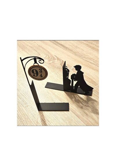 Harry Potter Platform 9 ¾ Kitap Tutucu 3d Baskı Dekoratif Kitaplık Organizer