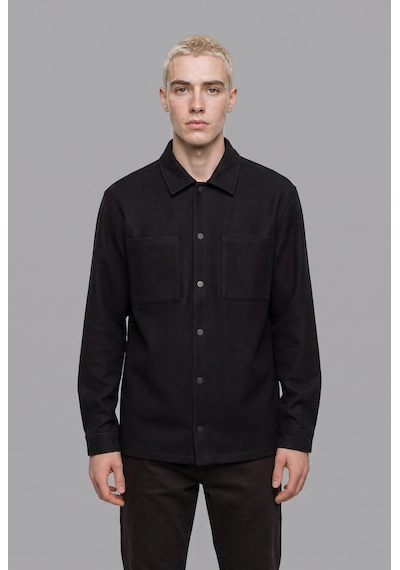 Defacto Regular Fit Çift Cepli Gömlek Ceket H6548ax26aubk81 Siyah-bk81