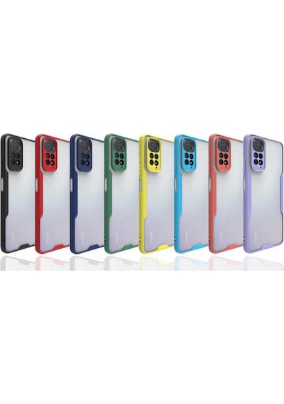 Xiaomi Redmi Note 11 Global ile Uyumlu Kapak Colorful Kamera Korumalı Silikon Kılıf