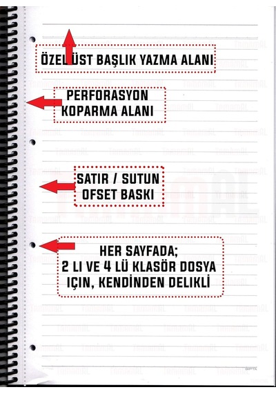 73665 Defter A4 Chromo Spiralli Pp 60 Yaprak Çizgili 1978