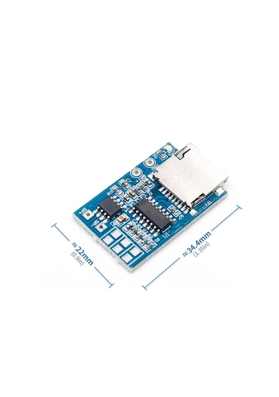 Gpd2846a Mp3 Ses Çalma Modülü Micro Sd Hafıza Kartı 4ohm 2w Amfi 3 Buton Kontrol Ürün