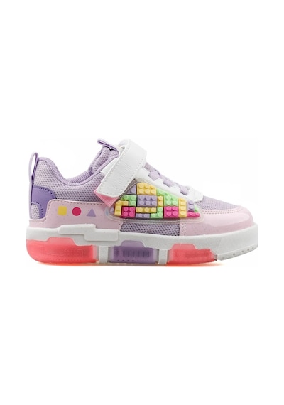 Cool Legos Işıklı Ortopedik Taban Unisex Çocuk Spor Ayakkabı Mor