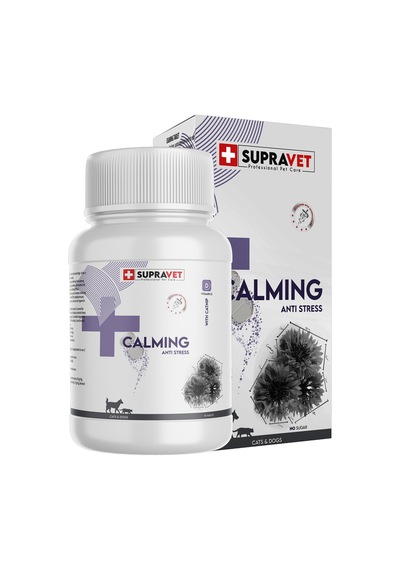 Kedi ve Köpekler için Sakinleştirici Calming Tablet + VİTAMİN D ( 75 Tablet )