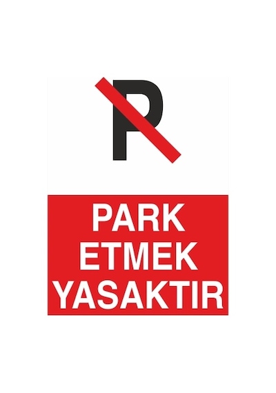 Park Etmek Yasaktır Sticker 20x28 Cm