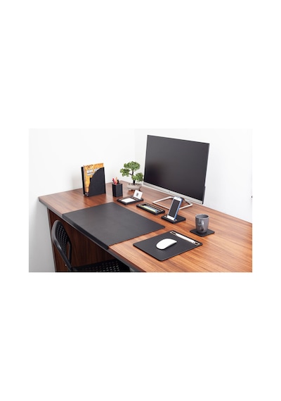 Turgut Office Paris Deri Sümen Takımı Siyah 8 Parça