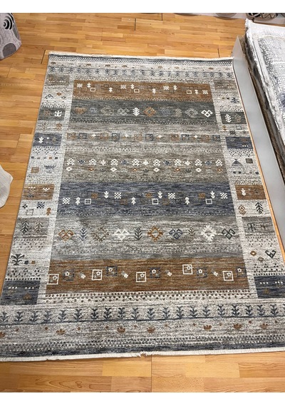 Merinos Halı Valeria Serisi 91010-110 Vintage Etnik Desenli Salon Oturma Odası Halısı Çok Renkli