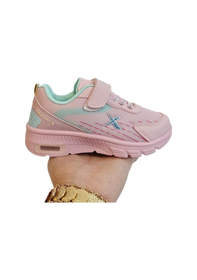 Kinetix Cover Pembe Cırtlı Kaymaz Kız Çocuk Spor Ayakkabı Pembe