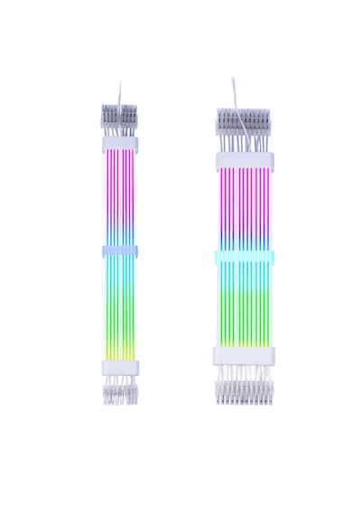 Zoko 1x24 Pin / 2x8 Pin Argb Aydınlatmalı Sleeved Kablo Seti