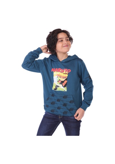 Toontoy Kids Toontoy Erkek Çocuk Relax Fit Kapüşonlu Cepli Baskılı Sweatshirt - 2 İplik Petrol Mavi Toontoy Kids Toontoy Erkek Çocuk Relax Fit Kapüşonlu Cepli Baskılı Sweatshirt - 2 İplik Petrol Mavi