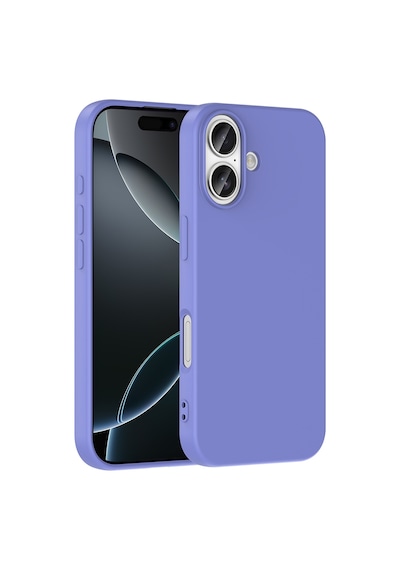 Techaks Apple Uyumlu iPhone 17 Kılıf Zore Mara Lansman Kapak - Lila Şeffaf