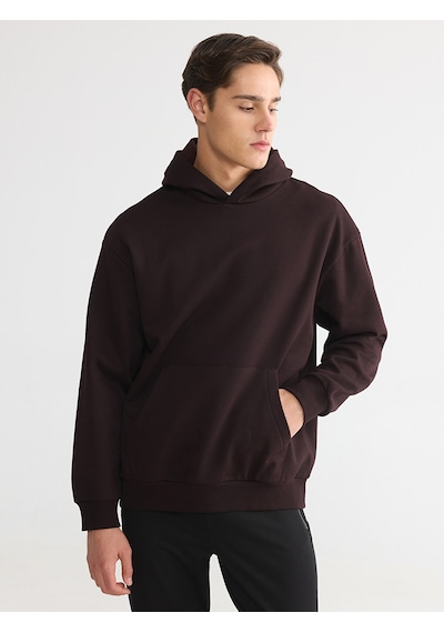 LC Waikiki Lc Waıkıkı Kahverengi Kanguru Cepli Erkek Hoodie