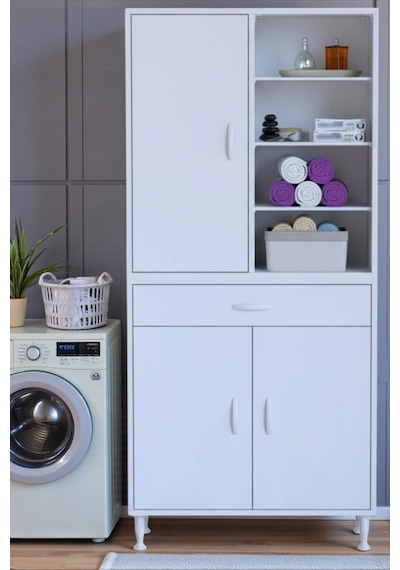 Eliusta Funci Beyaz Renk G:85 Cm Banyo Dolabı 3 Kapaklı 7 Raflı Dolap 85x173x32,5 Cm Boyutlarında Dolap Beyaz Eliusta Funci Beyaz Renk G:85 Cm Banyo Dolabı 3 Kapaklı 7 Raflı Dolap 85x173x32,5 Cm Boyutlarında Dolap Beyaz