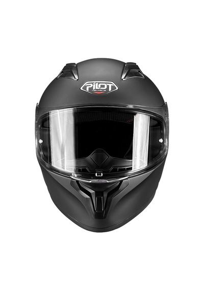 Pilot Flex Sv Mat Siyah Kapalı Motosiklet Kaskı Siyah