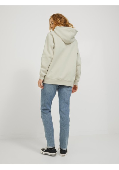 Jack & Jones Kadin Gögüs Minimal Baskili Sweatshirt - Abbie - 12223961 Moonbeam