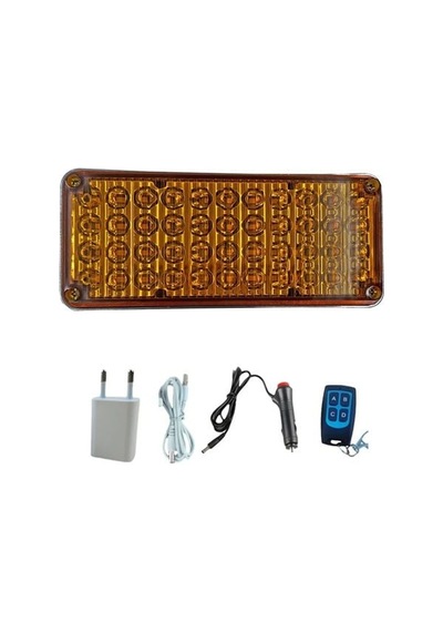 Tepe Çakar Lamba 44led Amber Kumandalı / Lapa119-1