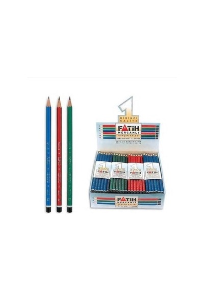 Mercanlı Kurşun Kalem 144 Adet 1 Paket, 12 Düzine Çok Renkli