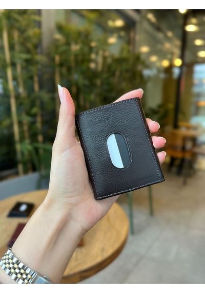Hakiki Deri Erkek Cüzdan Minimalist, İsim Yazılı Ellesse 2193 - Napa - Siyah