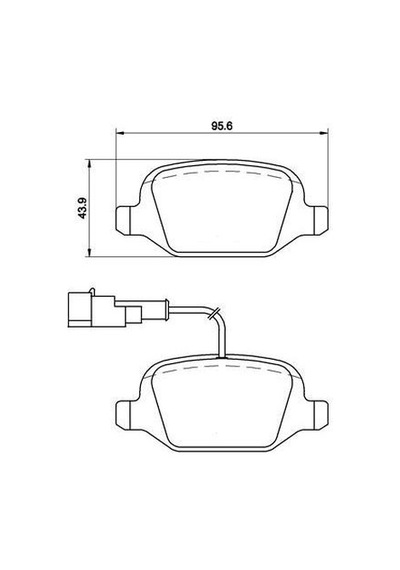QCB QCB4123 Arka Balata Linea Tüm Modeller-Alfa 147 01- 156 97-03 Gt 03-10