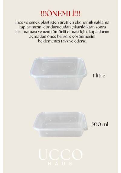 20 10+10 Adet Ekonomik Saklama Kabı Seti 10x650 Ml 10x1000 Ml Mikrodalga Buzluk Dondurucu Erzak Şeffaf