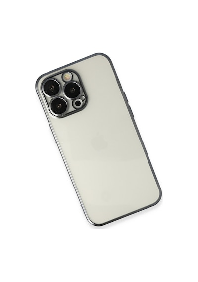 Apple iPhone  Uyumlu,  14 Pro Kılıf Razer Lensli Silikon - Siyah