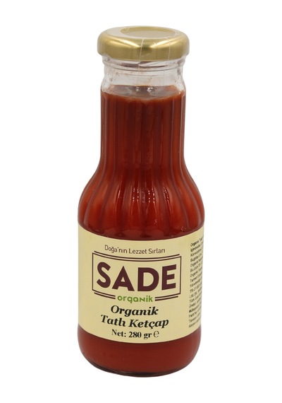 Sade Organik Ketçap Tatlı 280 Gr