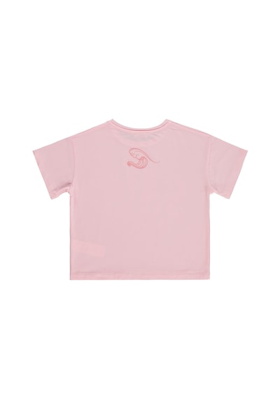 Civil Girls Salt Baskılı 6-9 Yaş Tişört - Pembe