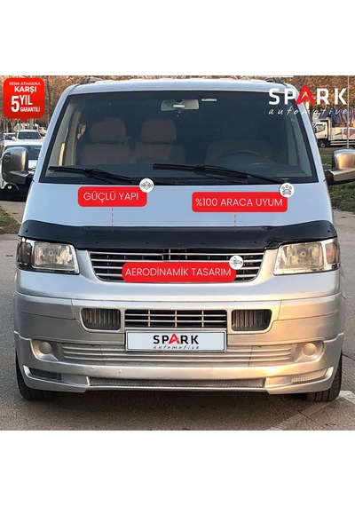 Volkswagen Transporter T5 2003-2009 Yıl Aralığı Uyumlu Kaput Rüzgarlığı 3mm
