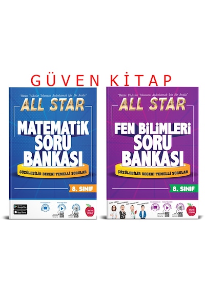 Newton Yayınları 8.sınıf All Star Matematik Fen Soru Bankası Seti