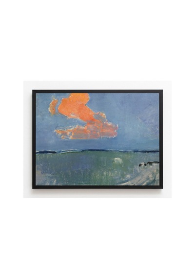 Mondrian Kırmızı Bulut Çerçevesiz Poster 30x42 Cm A3 Tablo Modern Sanat Duvar Dekoru