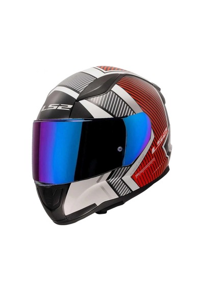 Ls2 Rapid 2 Extra Full Face Motosiklet Kaskı Şeffaf + Gökkuşağı Vizörlü Mat Gri - Neon Turuncu