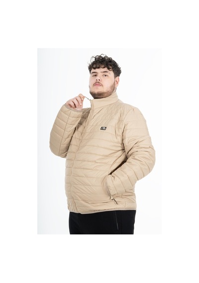 Maraton Sportswear Büyük Beden Erkek Dik Yaka Takma Kol Basic Açık Vizon Mont 22311-açık Vizon Açık Vizon