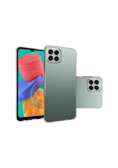 Noktaks - Samsung Galaxy M33 Uyumlu - Kılıf Şeffaf Soft Slim Fitt Süper Silikon Kapak - Şeffaf