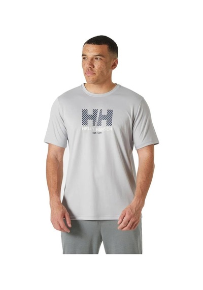 Helly Hansen Helly Hans Hh Tech Graphic Erkek T-shırt 2.0 Gri Gri