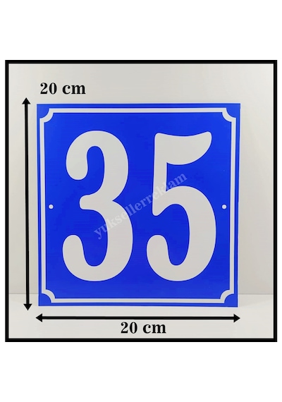 Kapı Numarası 20X20 Cm, Bina, Apartman, Işyeri Numarası (471501963)