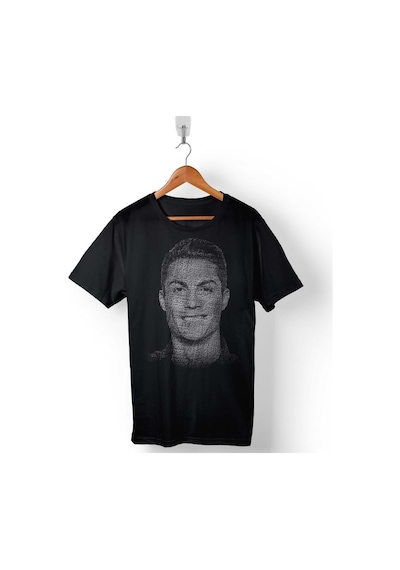 Cristiano Ronaldo Air Cr7 Typography Silüet Baskılı Tişört Unisex T-shirt 001
