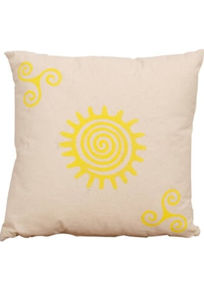 Sunny Kırlent-sarı Baskılı 45x45x10 Cm
