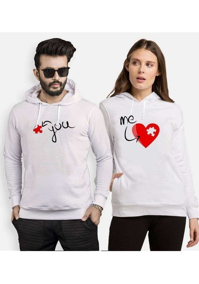 Tshirthane Sen Benim Eksik Parçamsın Sevgili Kombinleri Kapüşonl