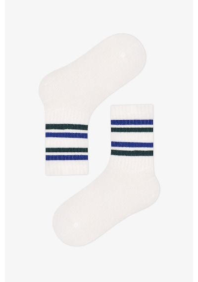 Penti Erkek Çocuk Mavi Sailor Çizgili Pamuklu 3 Çift Soket Çorap