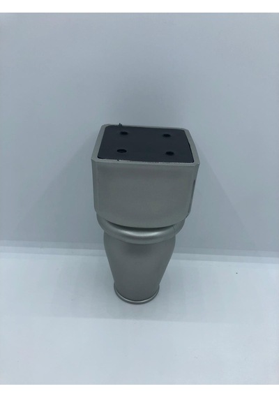 Karakoçaksesuar Plastik, Star 13,5X6,5 Cm Gümüş Koltuk,Baza,Mobilya Ayağı (4 Adet