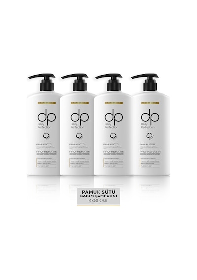 Dp Daily Perfection Şampuan Pamuk Sütü 4 x  800 ML