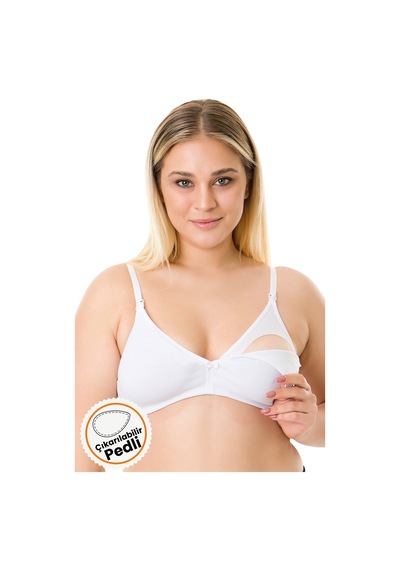 Parlingerie Çıkarılabilir Pedli Emzirme Sütyeni Beyaz
