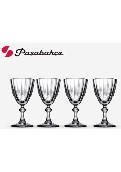 Paşabahçe Cam Paşabahçe Diamond Ayaklı Bardak 4Pcs Paşabahçe Diamond