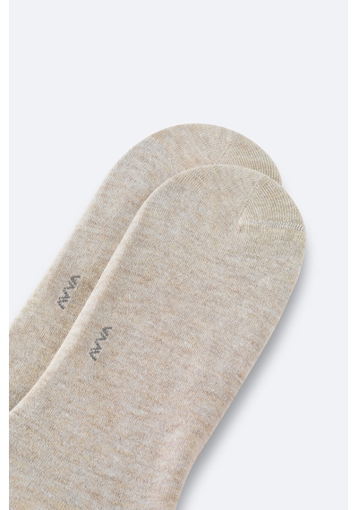 Avva Erkek Açık Bej Bambu Patik Çorap B008556