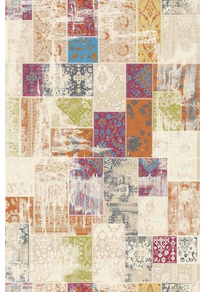 Çok Renkli Patchwork Dokuma Leke Tutmaz Masa Örtüsü Mso170n11