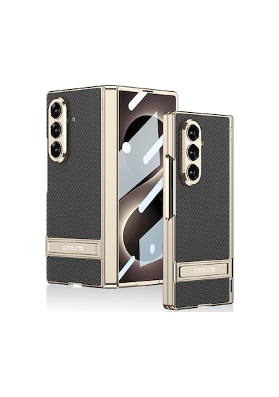 Galaxy Uyumlu Z Fold 8 Ultra Kılıf Pazarplus Kıpta Kpt-08 Standlı Kılıf Titanyum