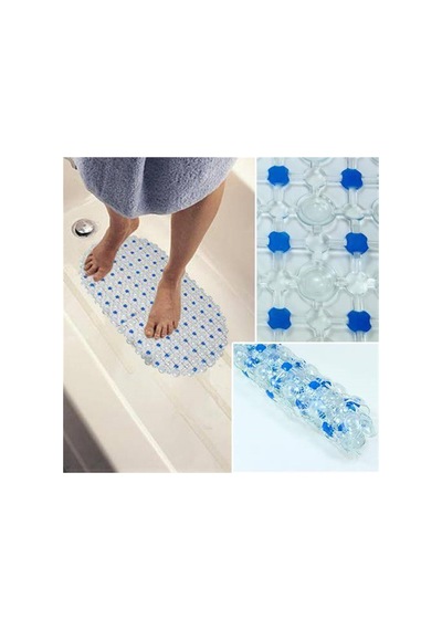 Yeni Ürün Çok Amaçlı Banyo İçin Kaydırmaz Paspas 63 X 36 Cm Beyaz - 836147713 Beyaz