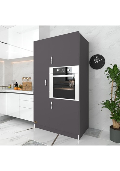 Kenzlife ankastre fırın dolabı banu gri mutfak banyo kiler