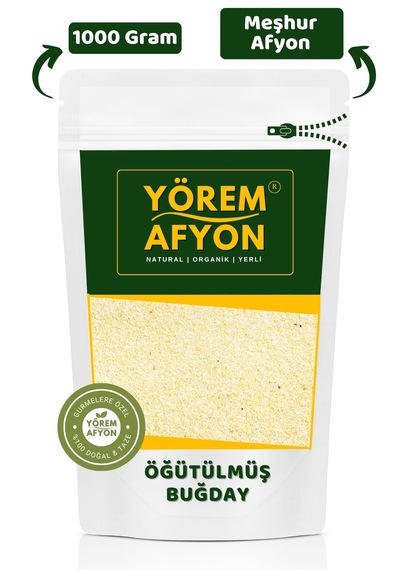 Yörem Afyon Meşhur Afyonkarahisar Günlük Taze Öğütülmüş Buğday Göce Triticum Aestivum 1000gr.
