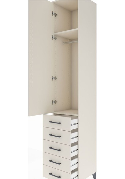 Hyperion Dolap 2 Raflı 5 Çekmeceli Tek Askılı 44x44x243 Aytaş... Aytaşı